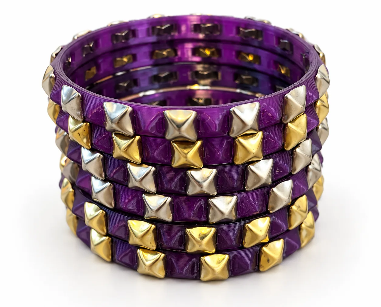 Studded Bracelet - Purple
