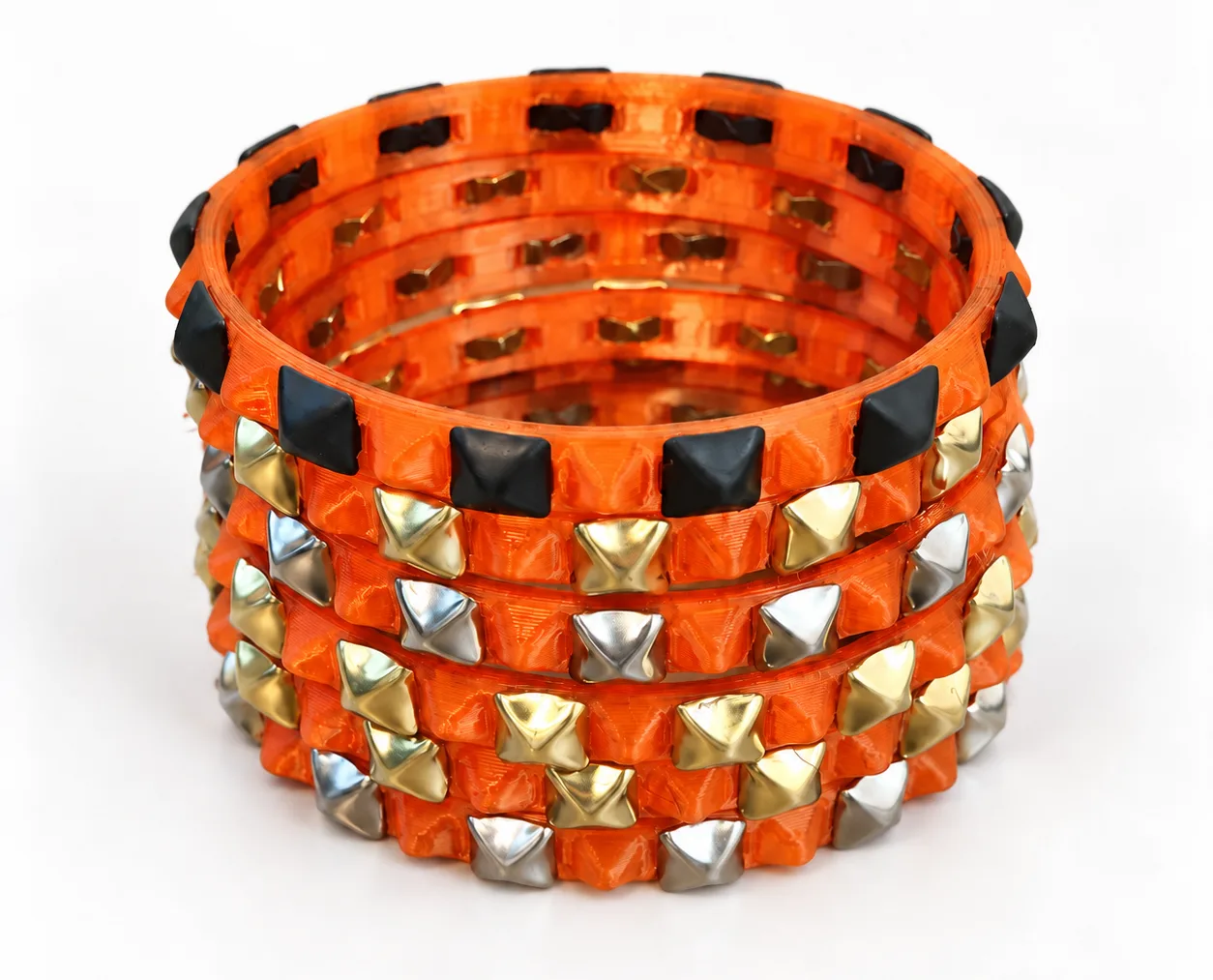 Studded Bracelet - Orange