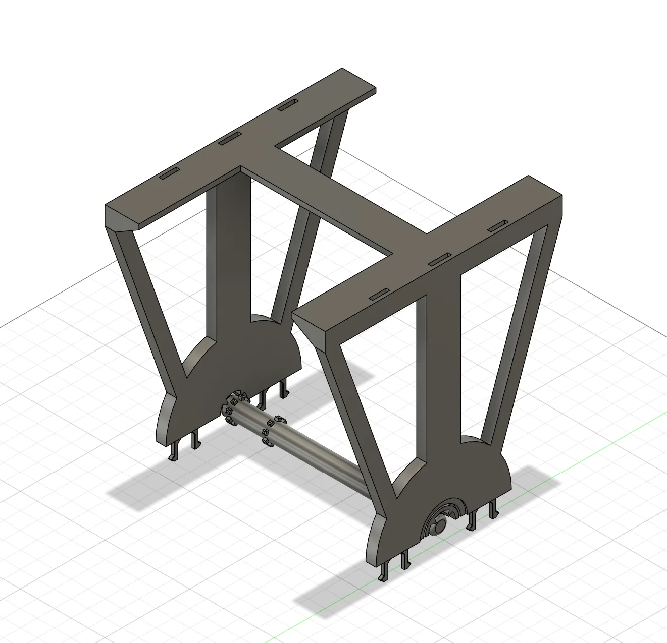 Lower section of the modular filament spool holder separated into a printable CAD component