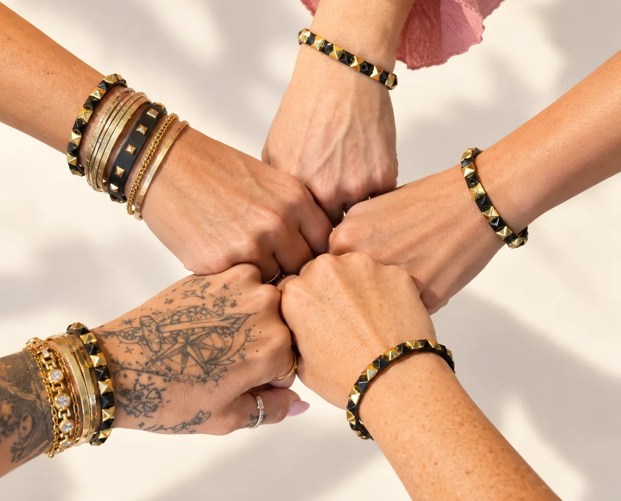 Five-Hand Bracelet Fist Bump